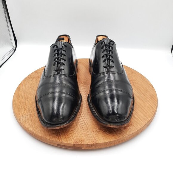 Allen Edmonds Park Avenue Mens Size 9.5 Shoes Black Leather Dress Sneakers USA main image 10